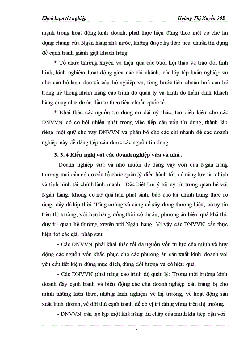 image for page Giải pháp mở rộng tín dụng đối với DNVVN tại Ngân hàng Nông nghiệp và phát triển nông thôn Khu công nghiệp Hoà xá tỉnh Nam định 1