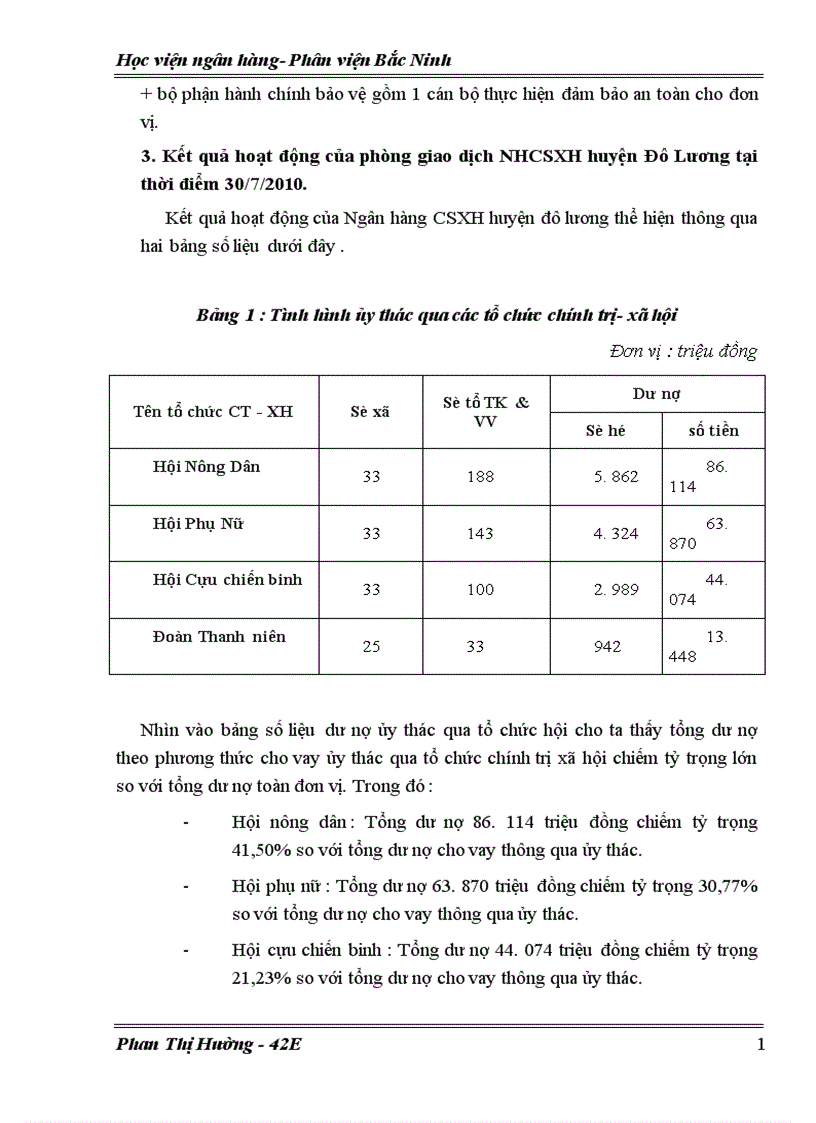 image for page Báo cáo thực tập tốt nghiệp tại NHCSXH huyện Đô Lương