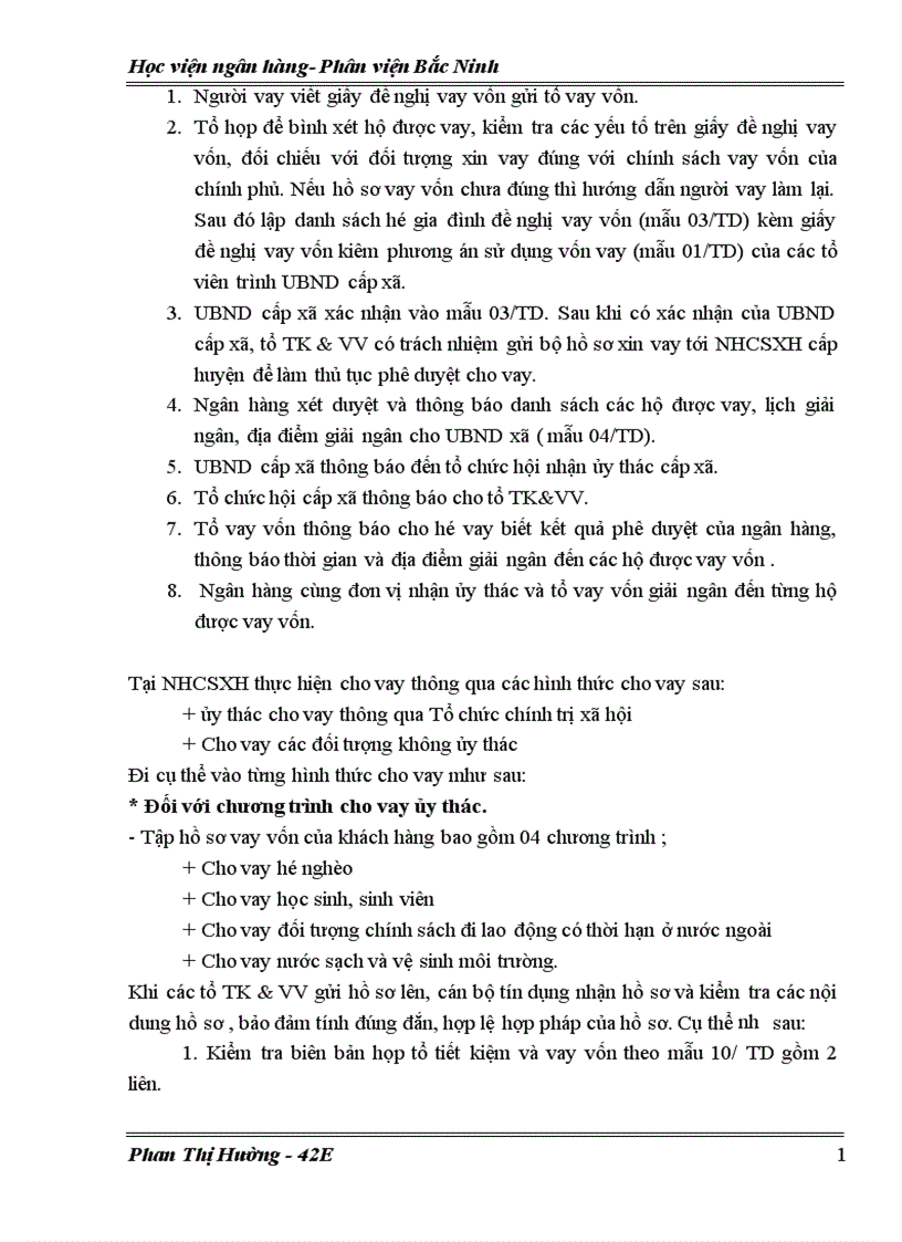 image for page Báo cáo thực tập tốt nghiệp tại NHCSXH huyện Đô Lương