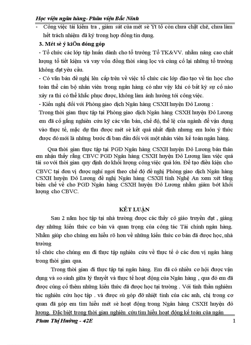 image for page Báo cáo thực tập tốt nghiệp tại NHCSXH huyện Đô Lương