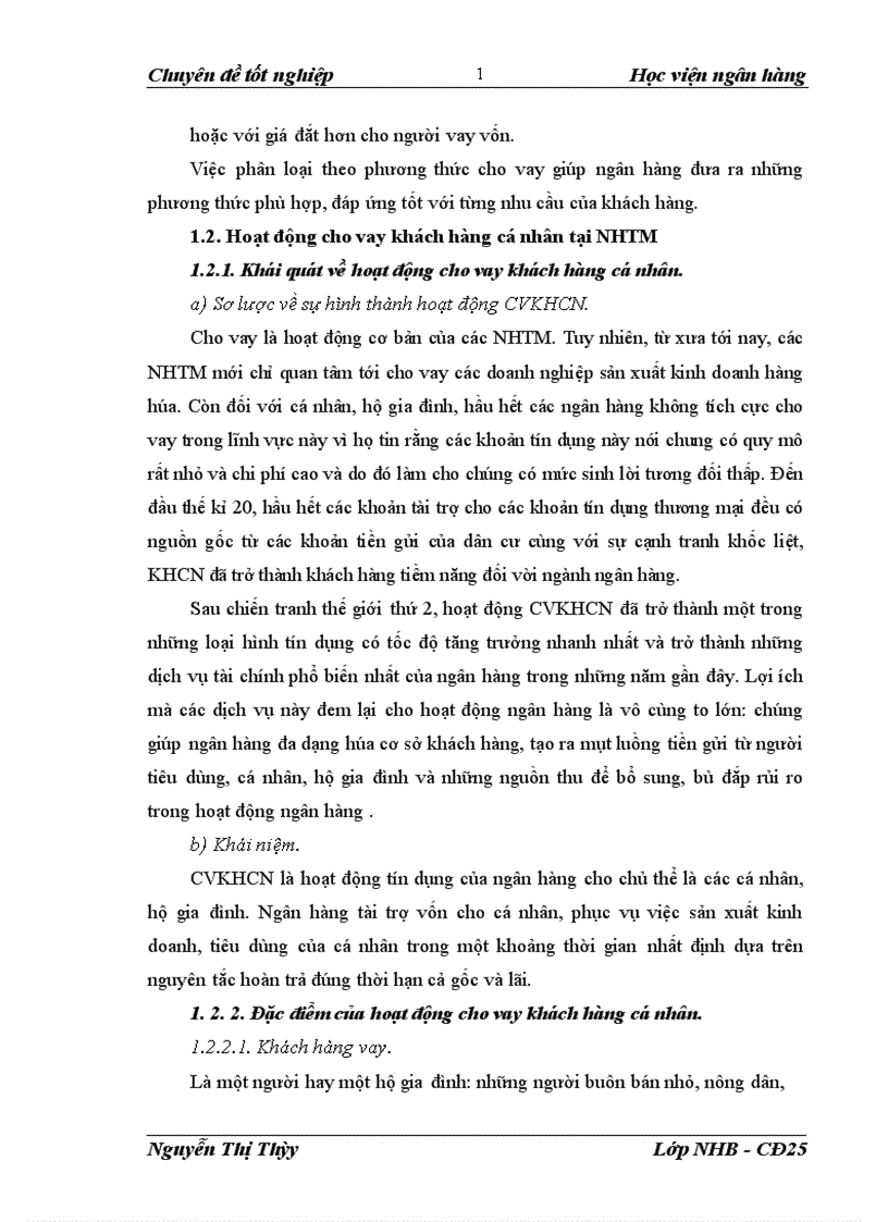 image for page Mở rộng hoạt động cho vay khách hàng cá nhân tại Ngân hàng Thương Mại Cổ Phần Công Thương Việt Nam Chi nhánh Thanh Xuân 1