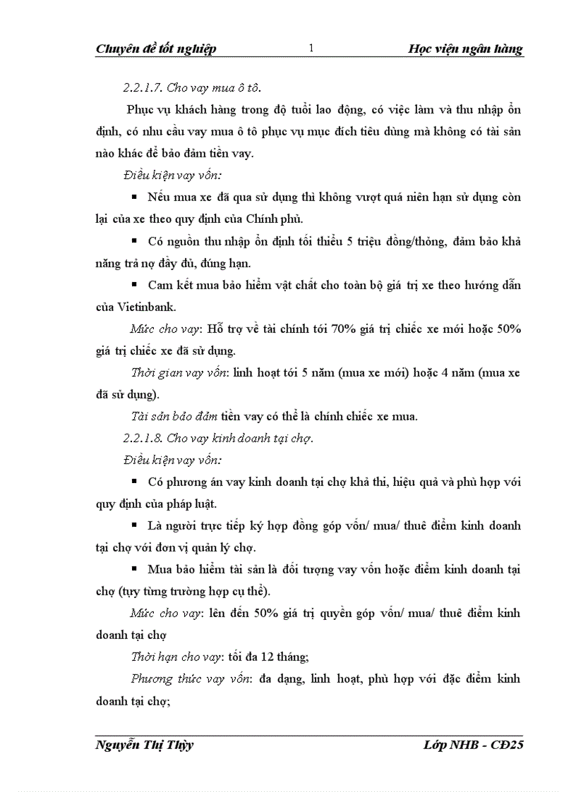 image for page Mở rộng hoạt động cho vay khách hàng cá nhân tại Ngân hàng Thương Mại Cổ Phần Công Thương Việt Nam Chi nhánh Thanh Xuân 1