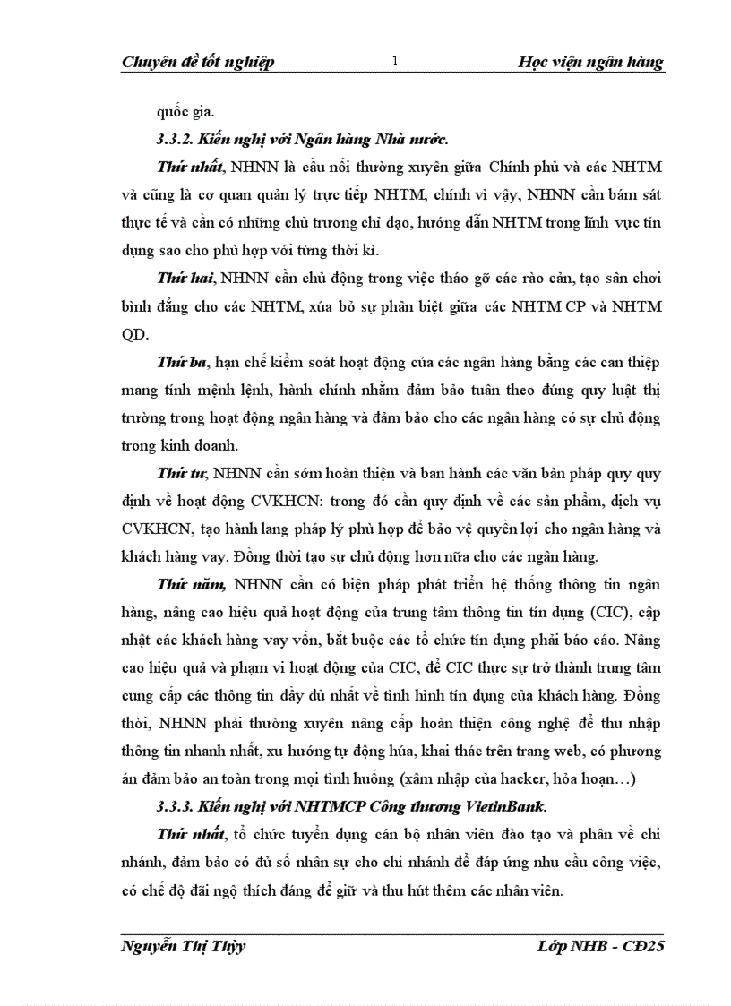 image for page Mở rộng hoạt động cho vay khách hàng cá nhân tại Ngân hàng Thương Mại Cổ Phần Công Thương Việt Nam Chi nhánh Thanh Xuân 1