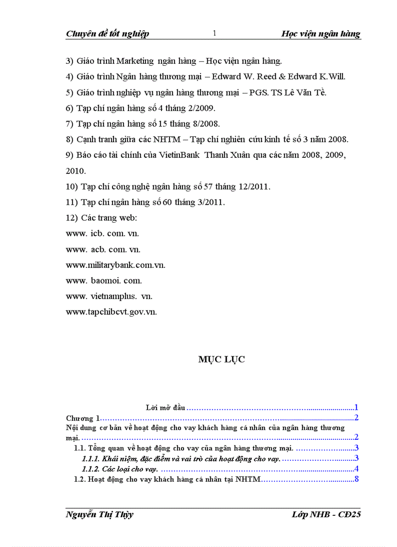 image for page Mở rộng hoạt động cho vay khách hàng cá nhân tại Ngân hàng Thương Mại Cổ Phần Công Thương Việt Nam Chi nhánh Thanh Xuân 1