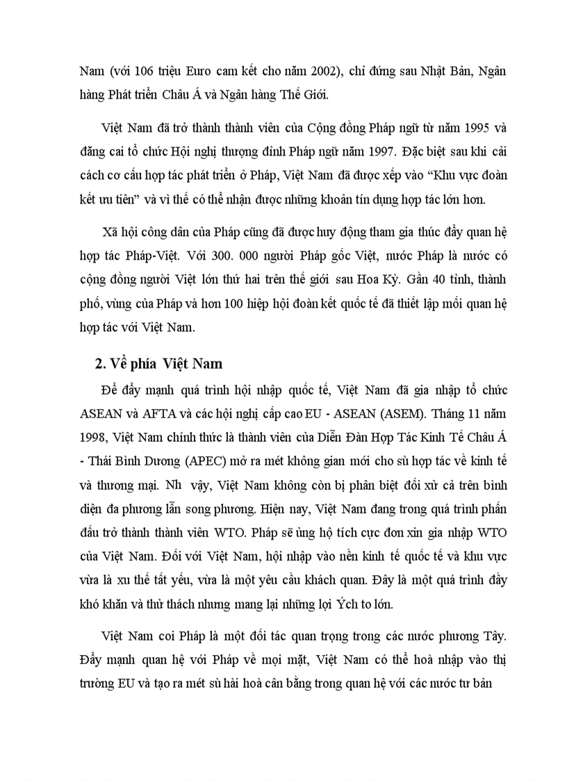 image for page Quan hệ thương mại và đầu tư Pháp Việt thực trạng và triển vọng