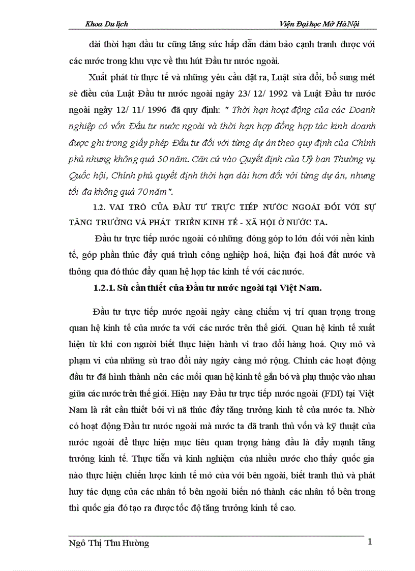 image for page Một số giải pháp để tăng cường khả năng thu hút vốn đầu tư nước ngoài góp phần phát triển Du lịch Hà Nội 1