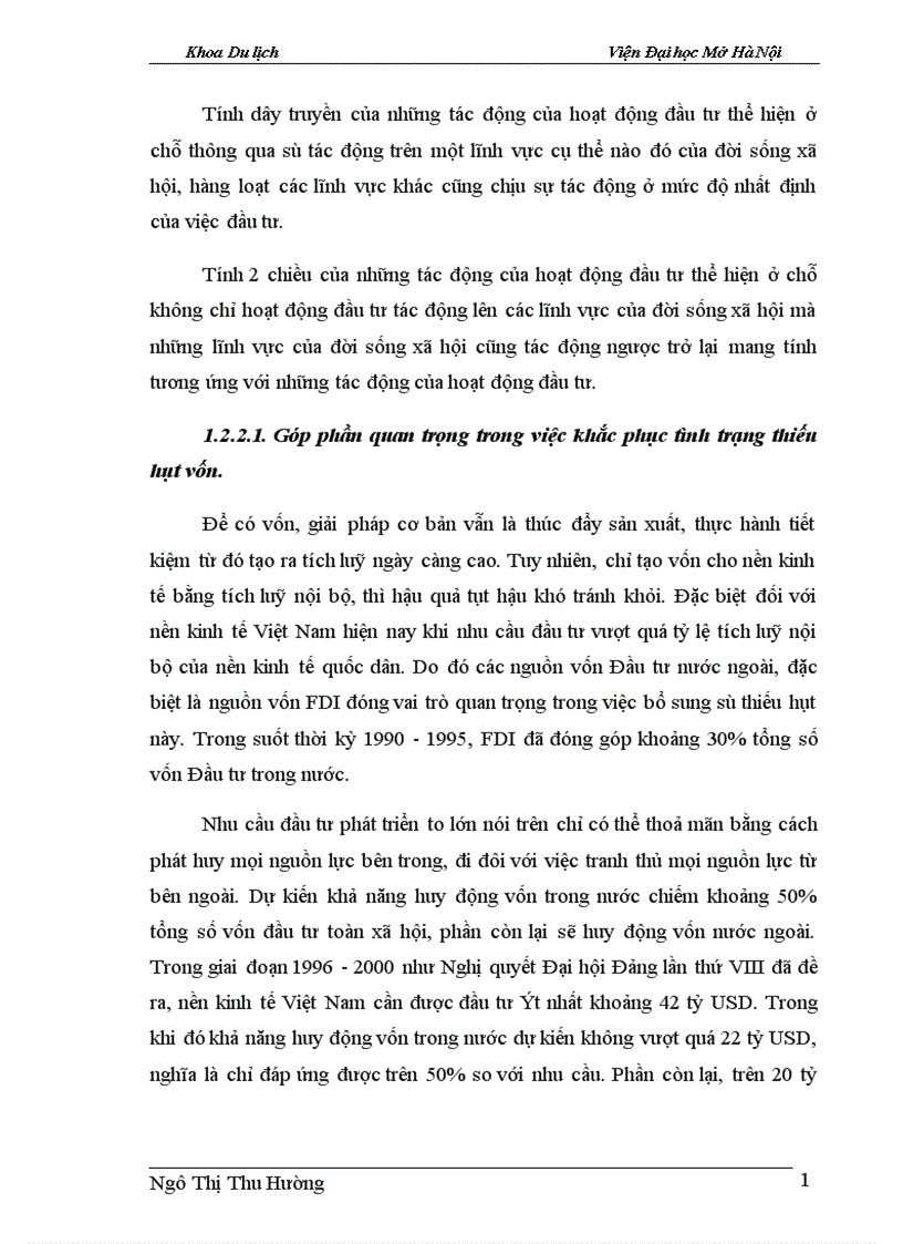 image for page Một số giải pháp để tăng cường khả năng thu hút vốn đầu tư nước ngoài góp phần phát triển Du lịch Hà Nội 1