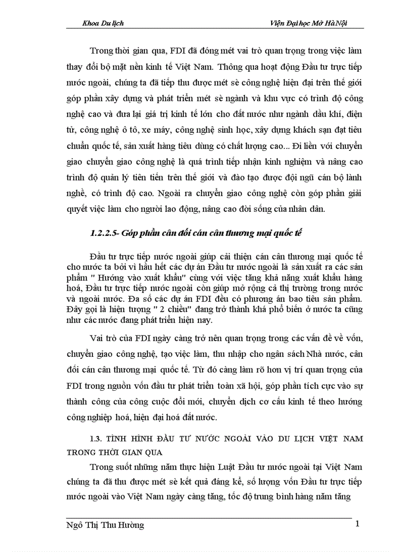 image for page Một số giải pháp để tăng cường khả năng thu hút vốn đầu tư nước ngoài góp phần phát triển Du lịch Hà Nội 1