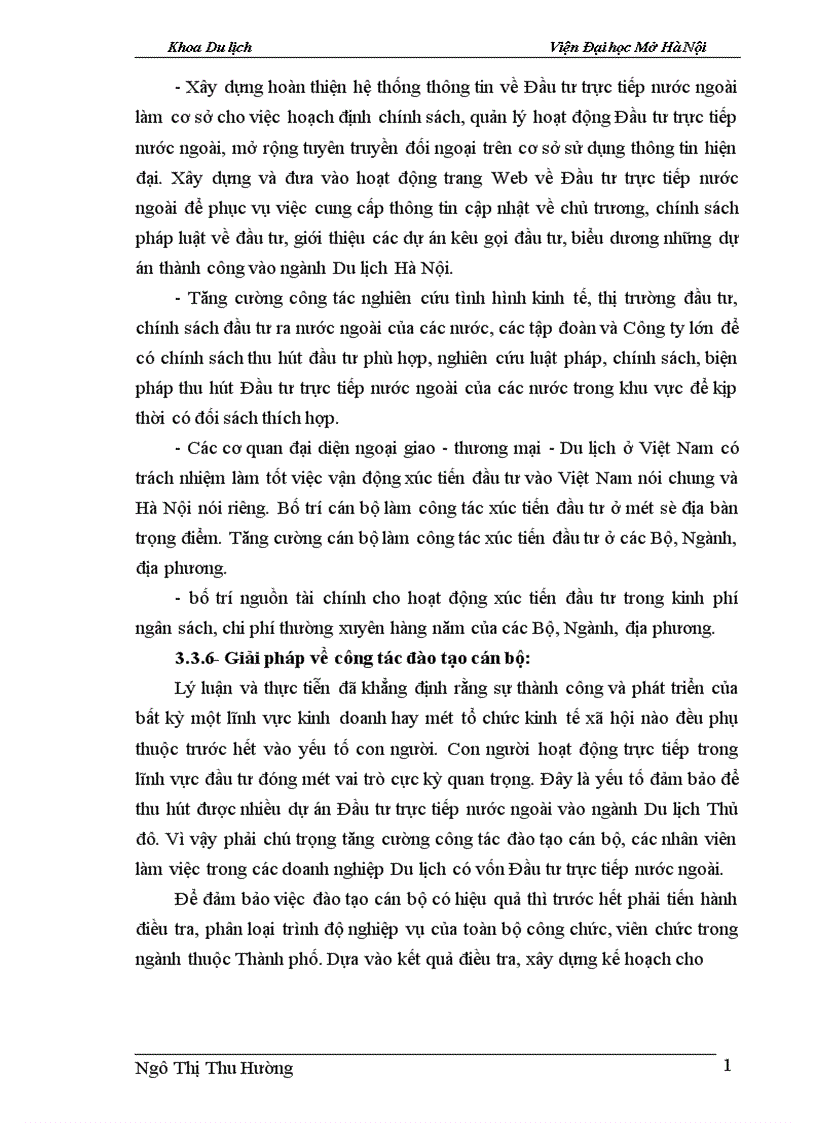 image for page Một số giải pháp để tăng cường khả năng thu hút vốn đầu tư nước ngoài góp phần phát triển Du lịch Hà Nội 1
