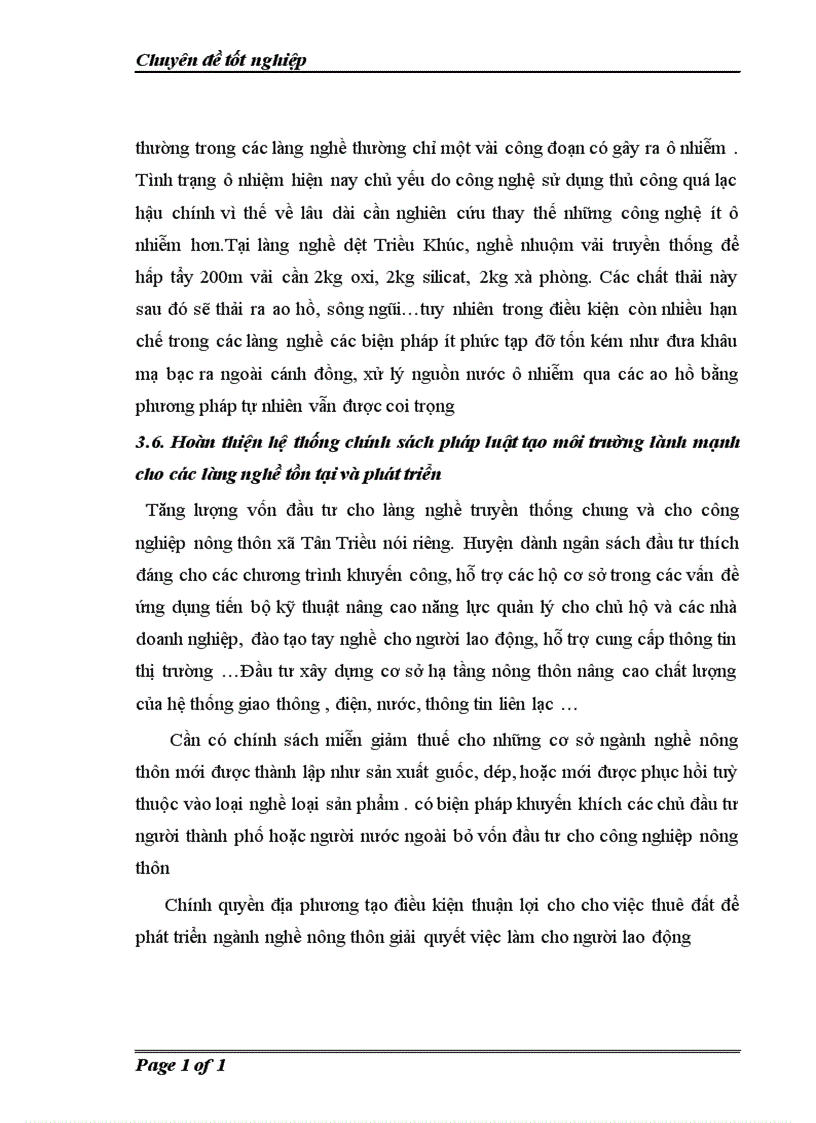 image for page Thực trạng và giải pháp chủ yếu phát triển làng nghề truyền thống ở xã Tân Triều huyện Thanh Trì Hà Nội trong thời kỳ hội nhập
