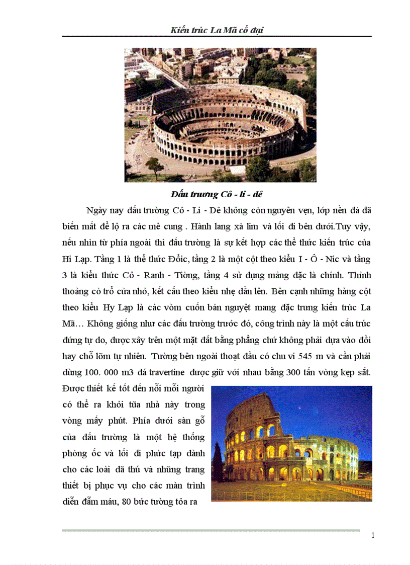Kiến trúc La Mã cổ đại