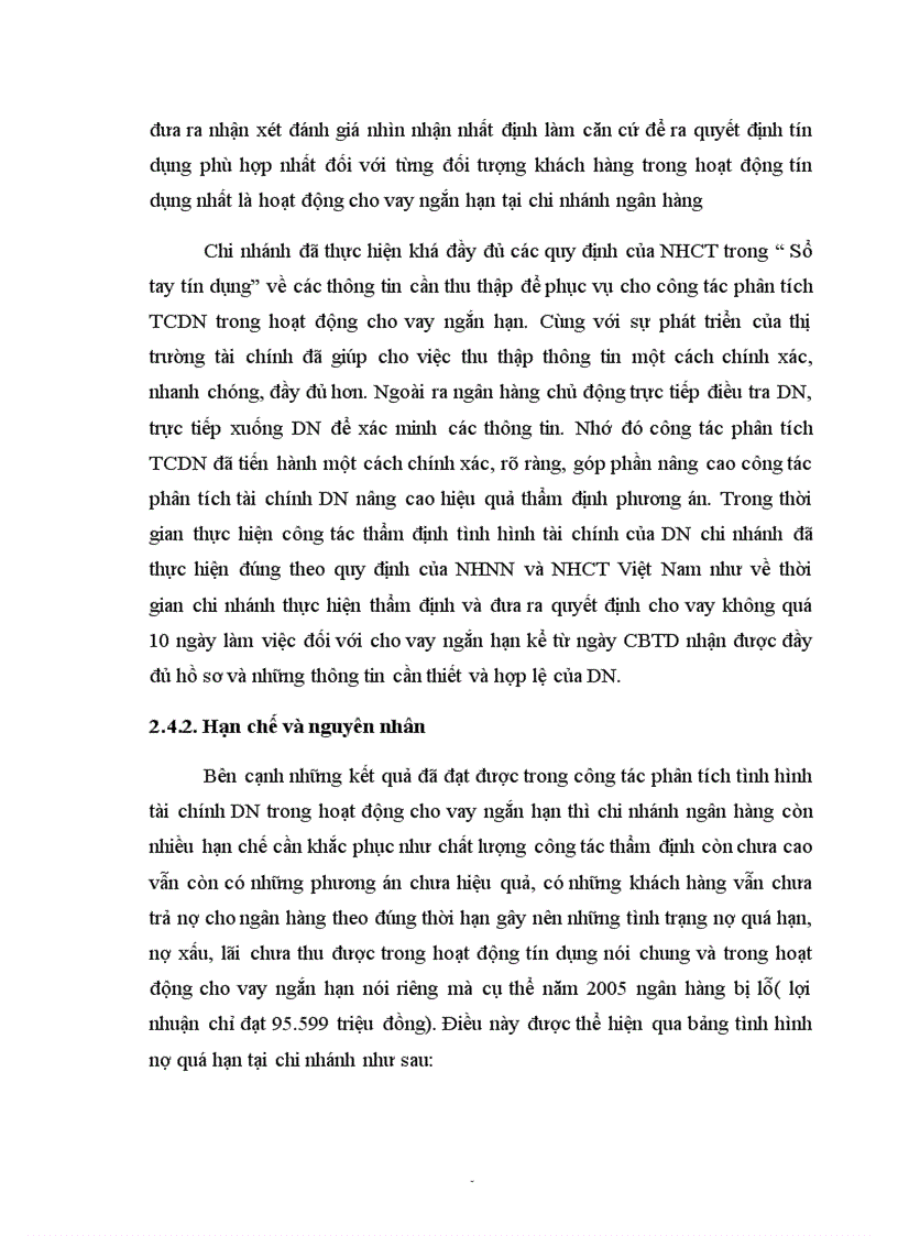 image for page Giải pháp nâng cao chất lượng phân tích tài chính doanh nghiệp trong hoạt động cho vay ngắn hạn tại chi nhánh ngân hàng công thương Hai Bà Trưng