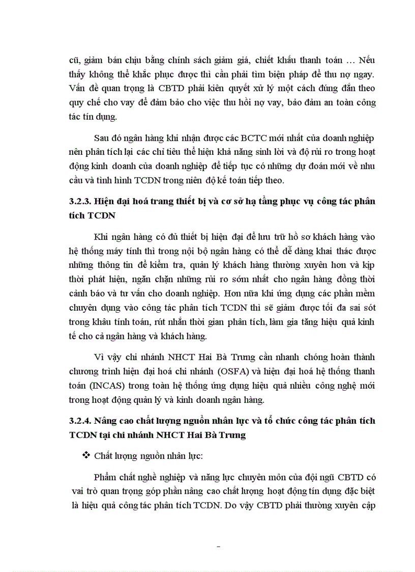 image for page Giải pháp nâng cao chất lượng phân tích tài chính doanh nghiệp trong hoạt động cho vay ngắn hạn tại chi nhánh ngân hàng công thương Hai Bà Trưng