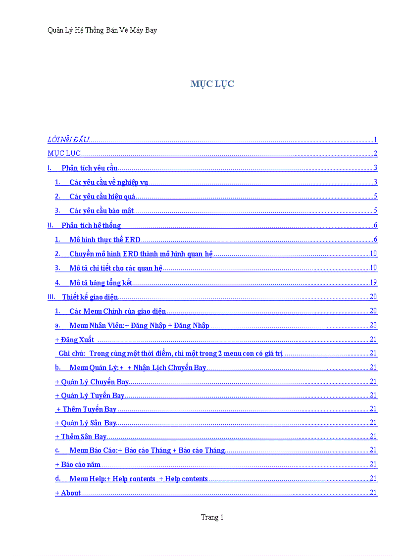 image for page Quản lý hệ thống bán Vé Máy Bay 1