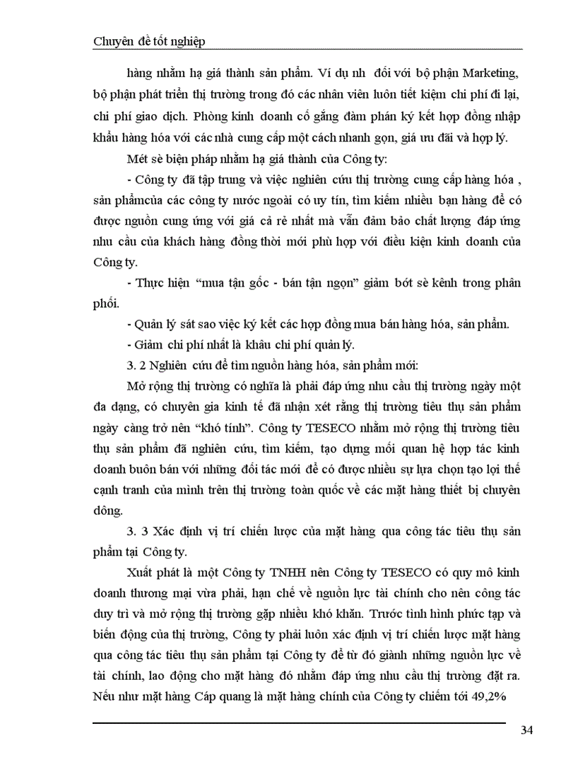 image for page Những biện pháp cơ bản góp phần duy trì và mở rộng thị trường tiêu thụ sản phẩm ở Công ty TNHH TESECO 1