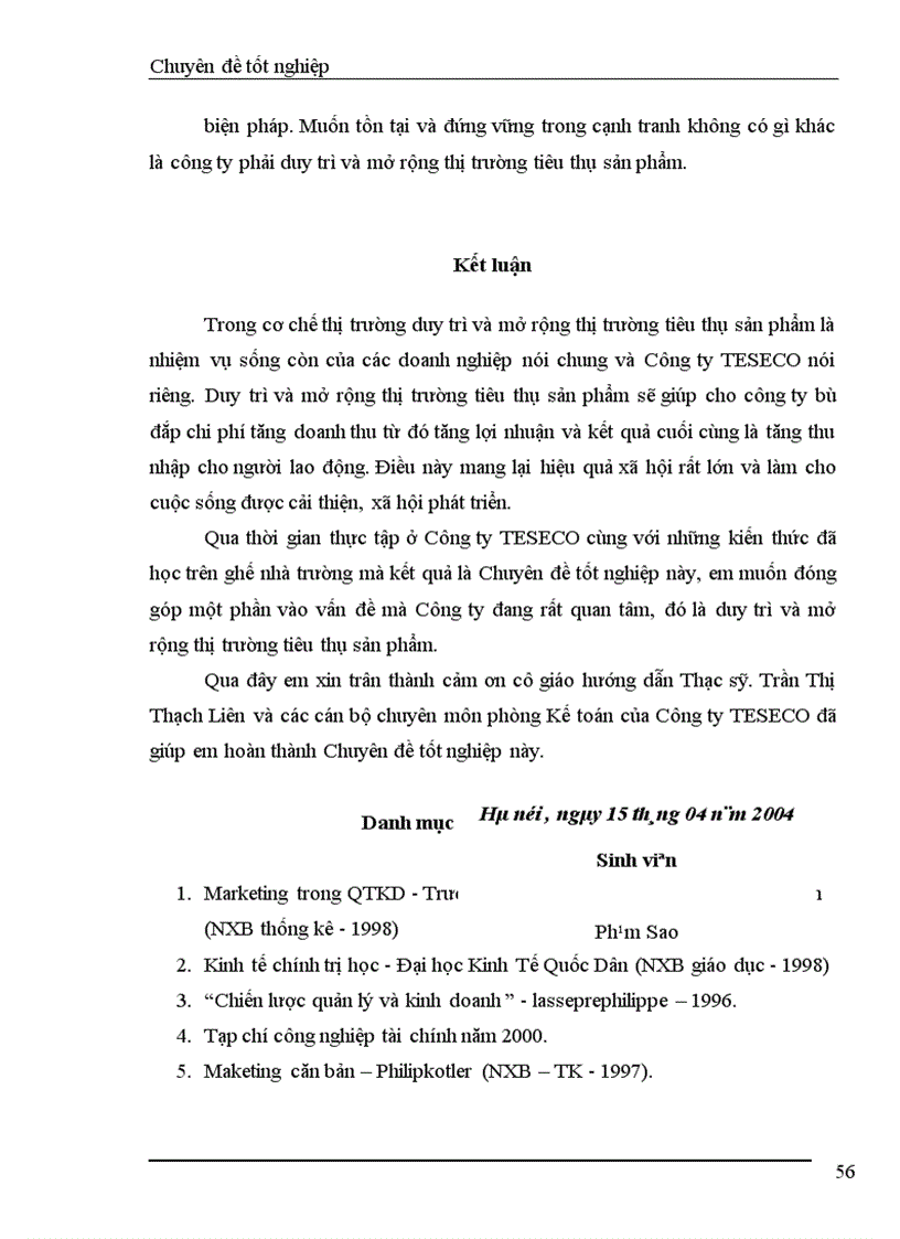 image for page Những biện pháp cơ bản góp phần duy trì và mở rộng thị trường tiêu thụ sản phẩm ở Công ty TNHH TESECO 1