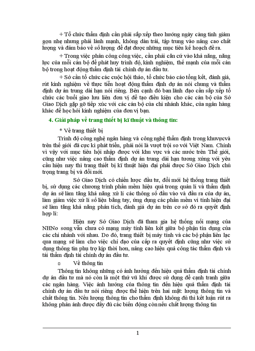image for page Một số giải pháp nhằm nâng cao hiệu quả công tác thẩm định tài chính trong cho vay trung dài hạn tại Sở Giao Dịch NHNoVN 1