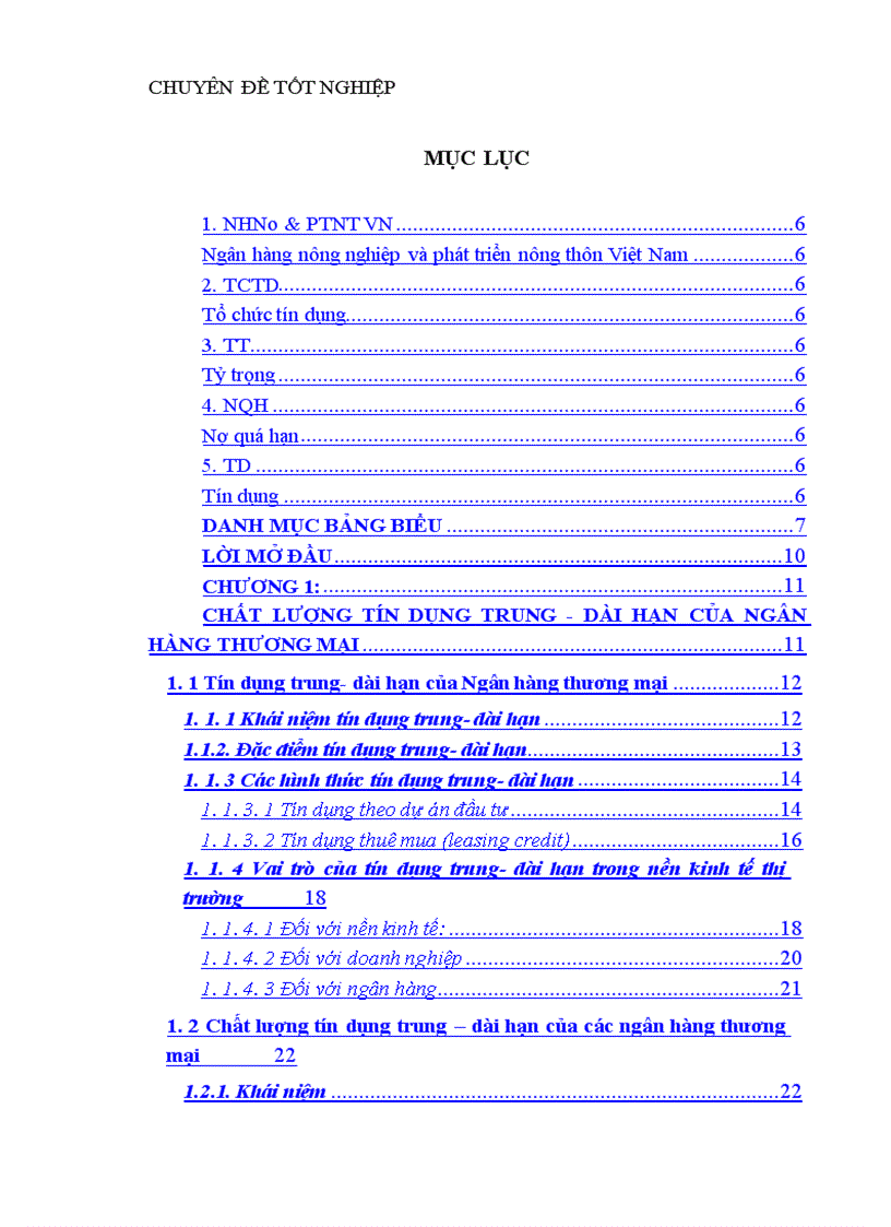 image for page Nâng cao chất lượng tín dụng trung và dài hạn tại chi nhánh Ngân Hàng No PTNT Tràng An 1
