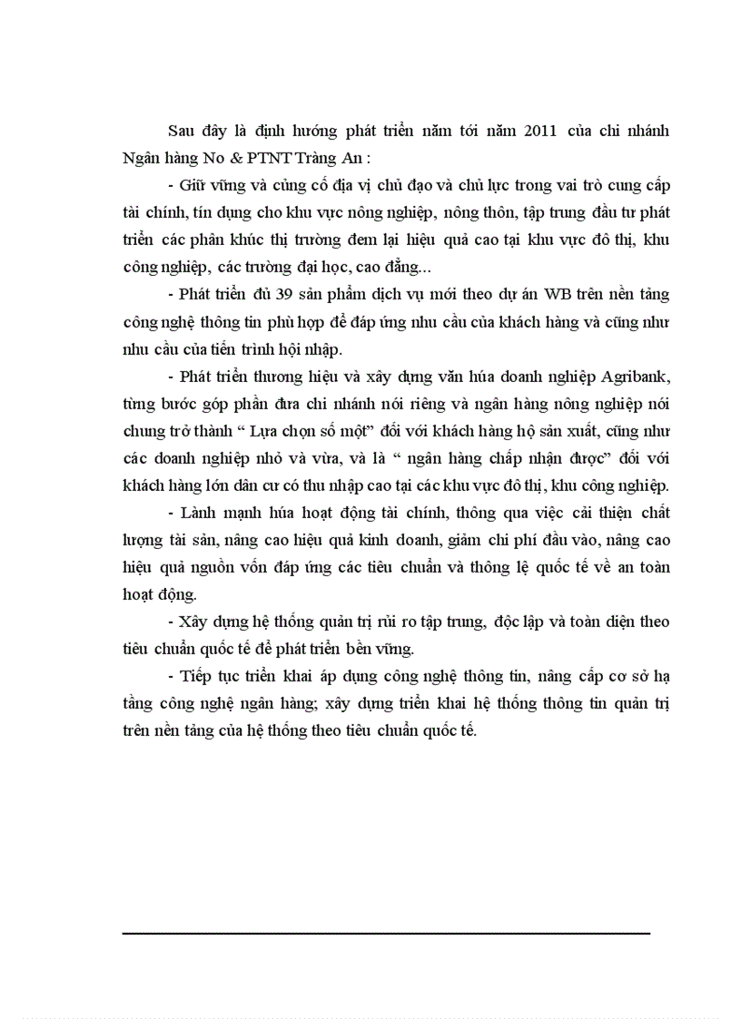 image for page Nâng cao chất lượng tín dụng trung và dài hạn tại chi nhánh Ngân Hàng No PTNT Tràng An 1