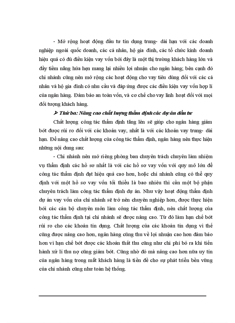 image for page Nâng cao chất lượng tín dụng trung và dài hạn tại chi nhánh Ngân Hàng No PTNT Tràng An 1