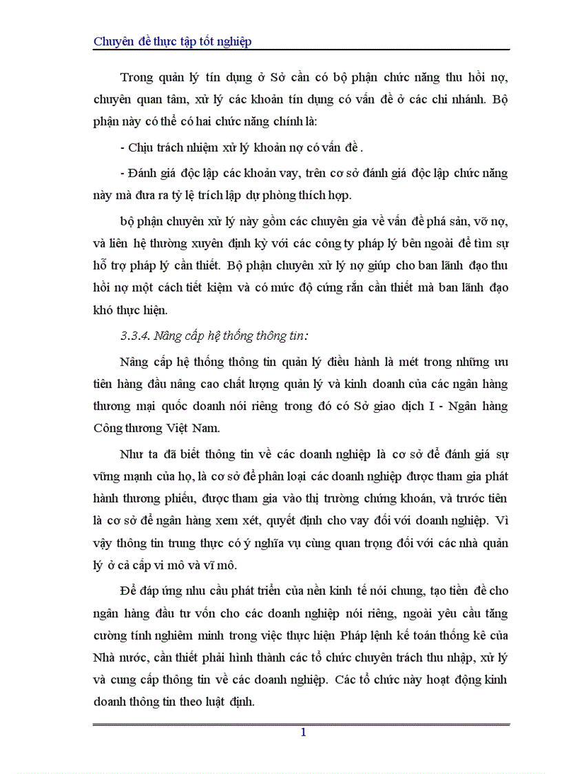 image for page Hoàn thiện nghiệp vụ cho vay của Sở giao dịch I Ngân hàng Công thương Việt Nam 1