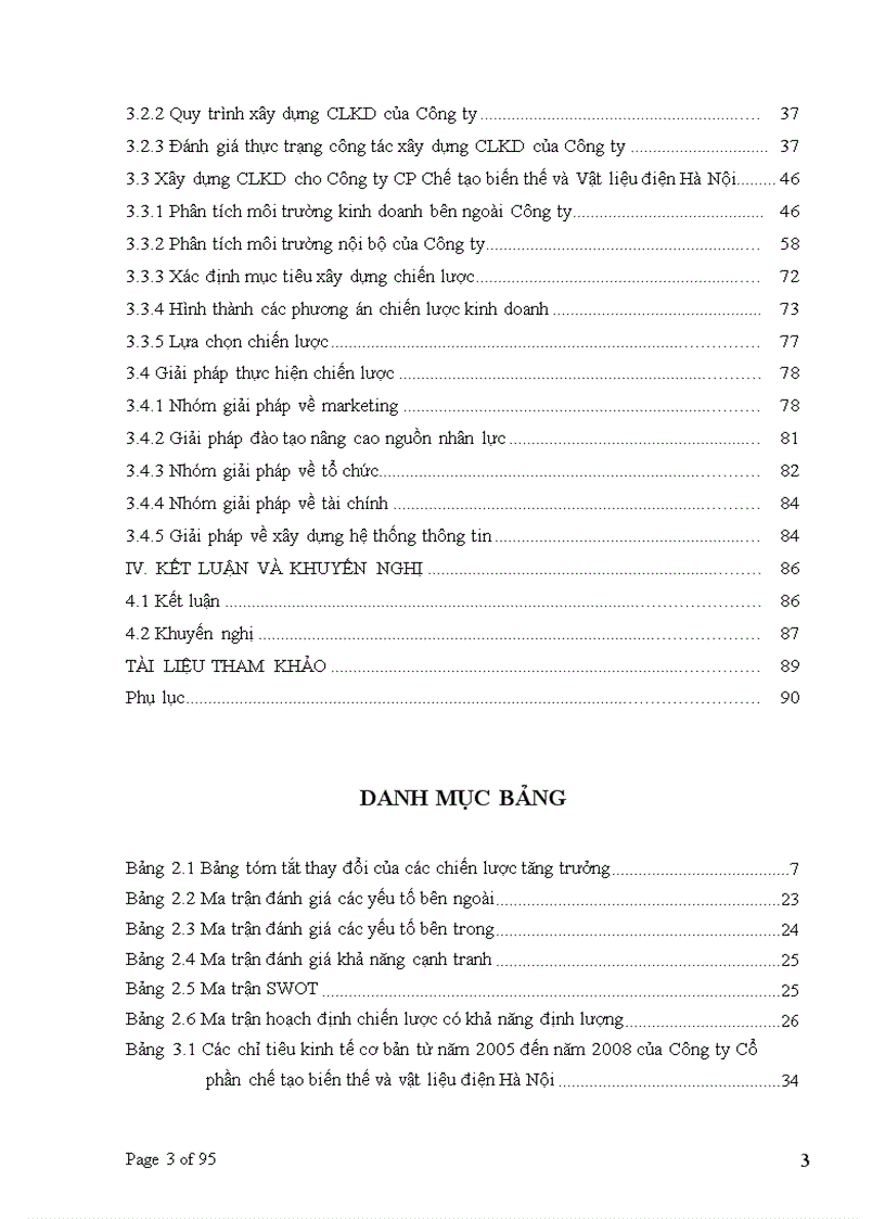 image for page Xây dựng chiến lược kinh doanh cho Công ty Cổ phần chế tạo biến thế và vật liệu điện Hà Nội giai đoạn 2009 2015