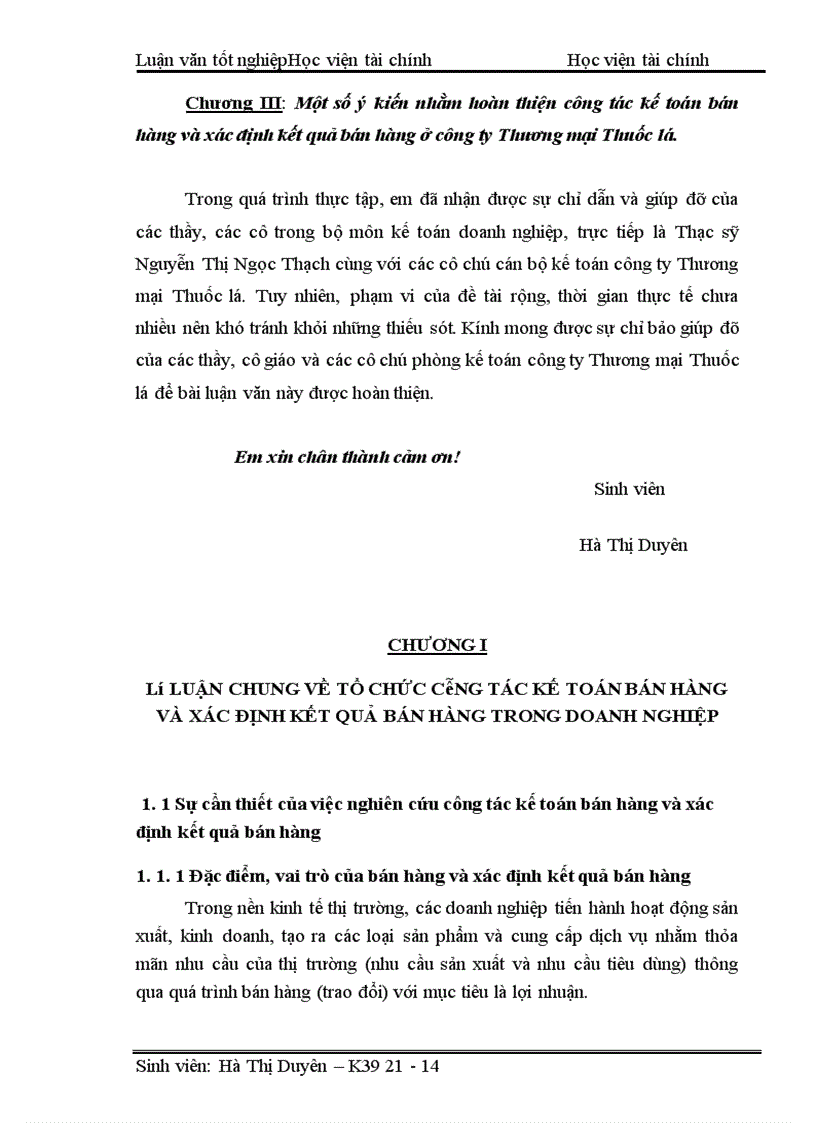 image for page Một số ý kiến nhằm hoàn thiện công tác kế toán bán hàng và xác định kết quả bán hàng ở công ty Thương mại Thuốc lá