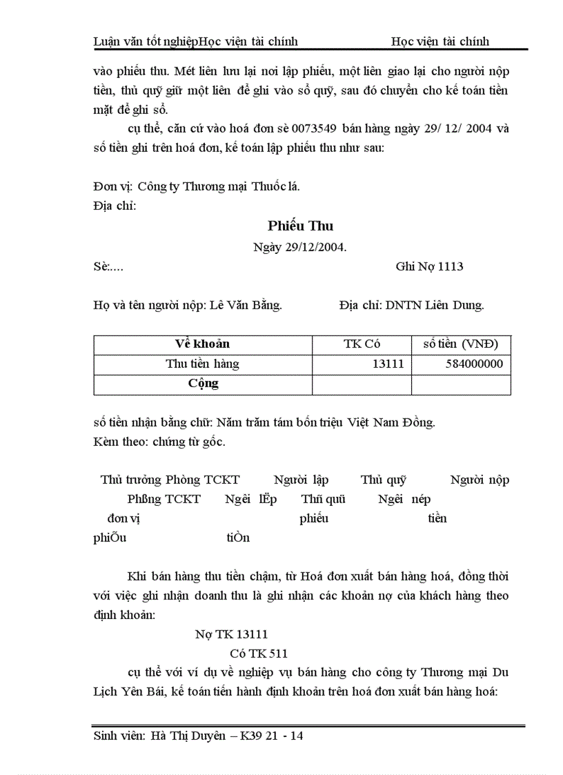 image for page Một số ý kiến nhằm hoàn thiện công tác kế toán bán hàng và xác định kết quả bán hàng ở công ty Thương mại Thuốc lá