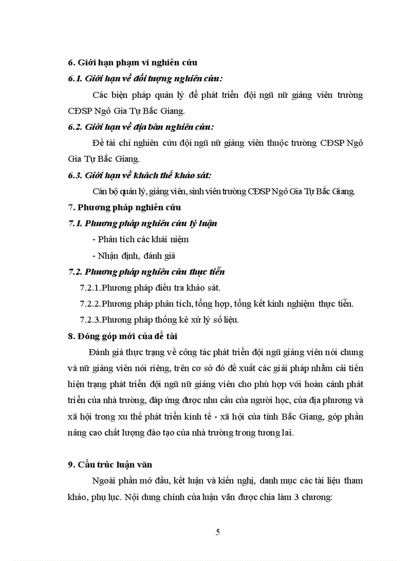 image for page Một số biện pháp phát triển đội ngũ nữ giảng viên trường CĐSP Ngô Gia Tự Bắc Giang 1