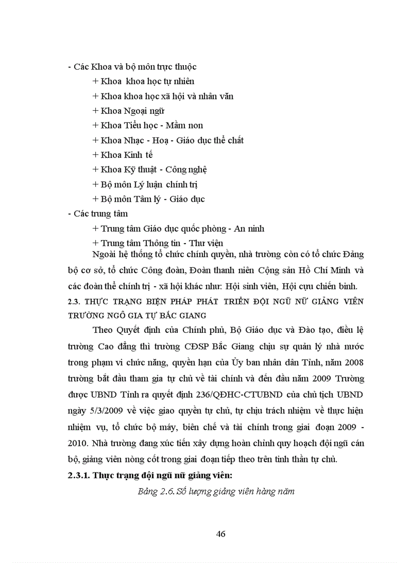image for page Một số biện pháp phát triển đội ngũ nữ giảng viên trường CĐSP Ngô Gia Tự Bắc Giang 1