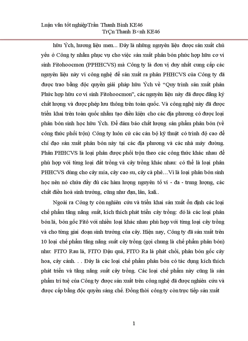 image for page Phân tích hoạt động sản xuất kinh doanh của Công ty cổ phần Công nghệ sinh học