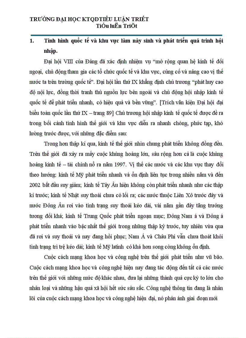 image for page Việt Nam trong xu thế hội nhập và phát triển dưới con mắt triết học 1