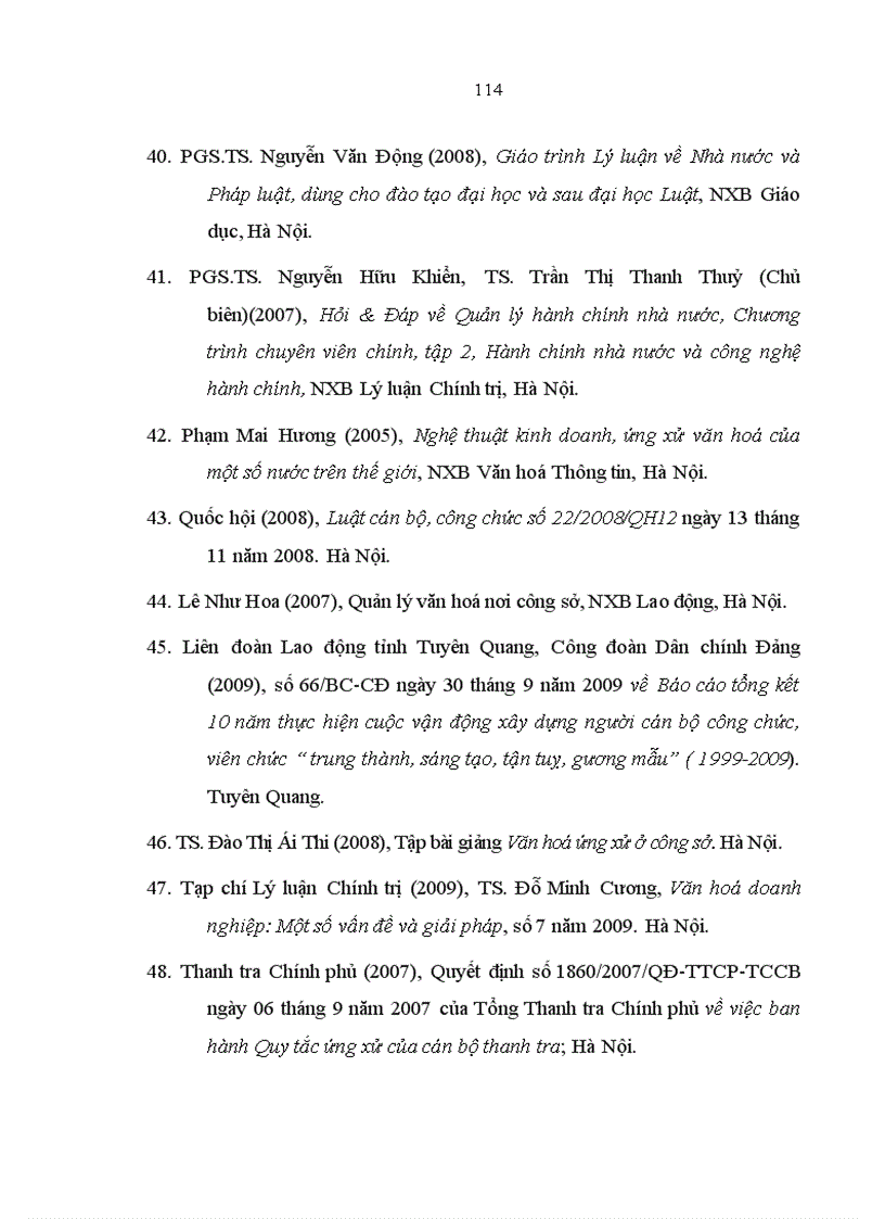 image for page Thực hiện Quy chế văn hoá công sở tại các cơ quan hành chính nhà nước