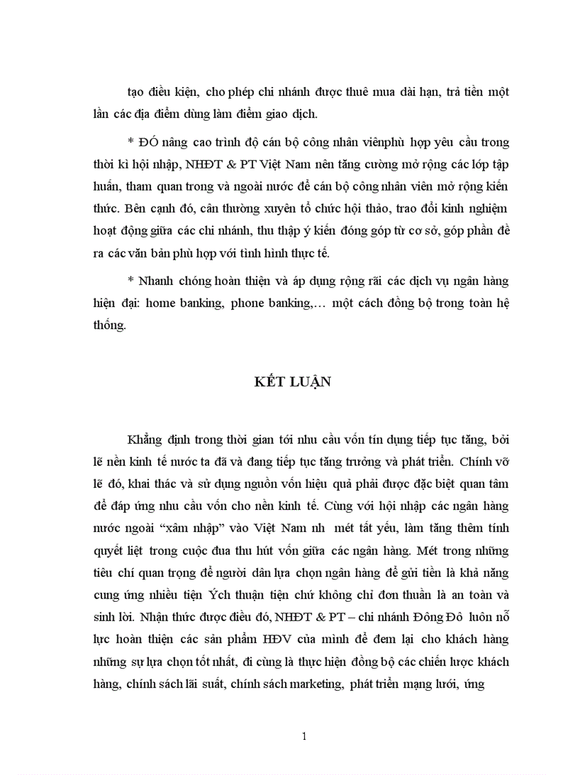 image for page Giải pháp mở rộng huy động vốn tại ngân hàng Đầu Tư và Phát Triển chi nhánh Đông Đô 1