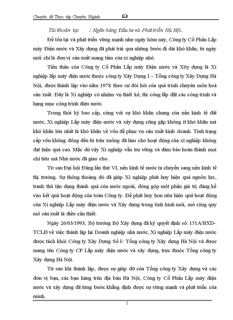 image for page Hoàn thiện kế toán nguyên vật liệu ở Công ty Cổ phần lắp máy điện nước và xây dựng 1