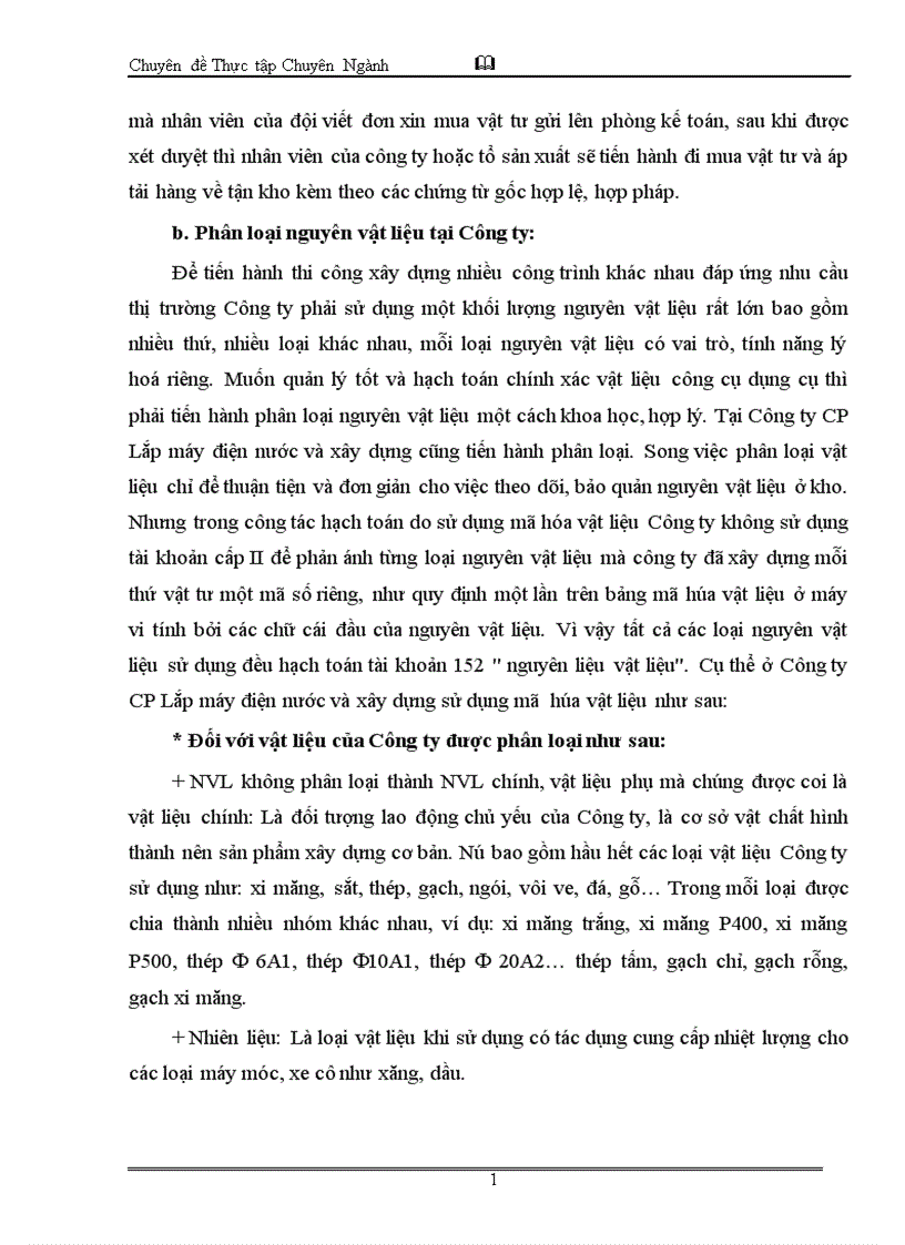 image for page Hoàn thiện kế toán nguyên vật liệu ở Công ty Cổ phần lắp máy điện nước và xây dựng 1