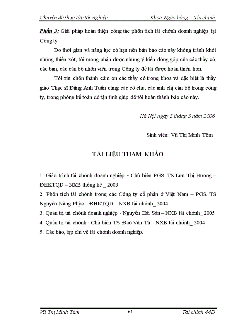 image for page Giải pháp hoàn thiện công tác phân tích tài chính tại Công ty Thương mại dịch vụ Tràng Thi