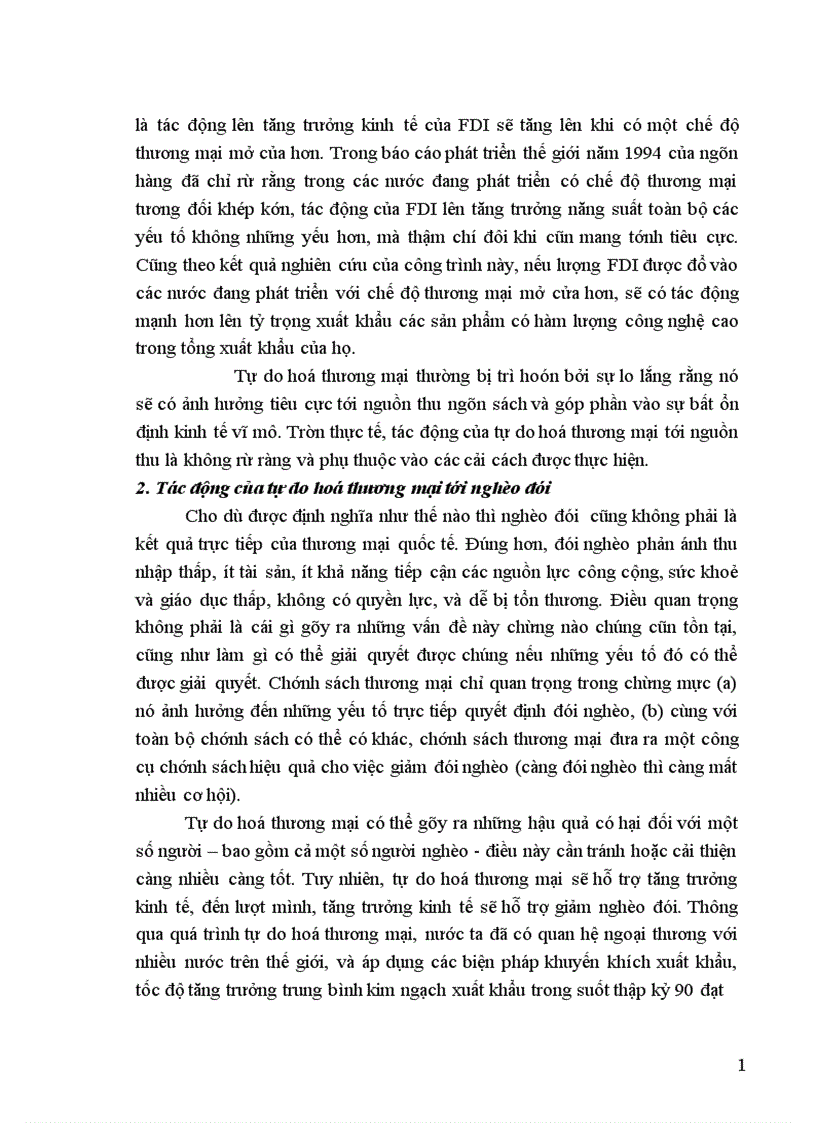 image for page Bush Tự do hoá thương mại là con đường duy nhất nếu quốc gia đang phát triển muốn thoát khỏi nghèo đói Khi các quốc gia bị tách biệt khỏi thế giới người dân phải trả giá quá đắt Những người phê phán tự do thương mại là kết án người nghèo vĩnh viễn nghèo đói Hãy đánh giá tác động của tự do hoá thương mại tới tăng trưởng và nghèo đói ở Việt Nam