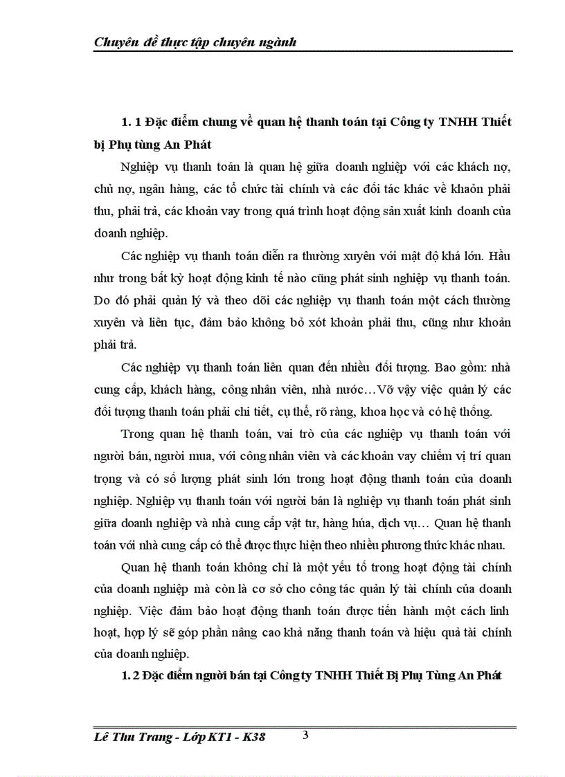 image for page Kế toán các nghiệp vụ thanh toán với người bán tại công ty TNHH Thiết Bị Phụ Tùng An phát 1