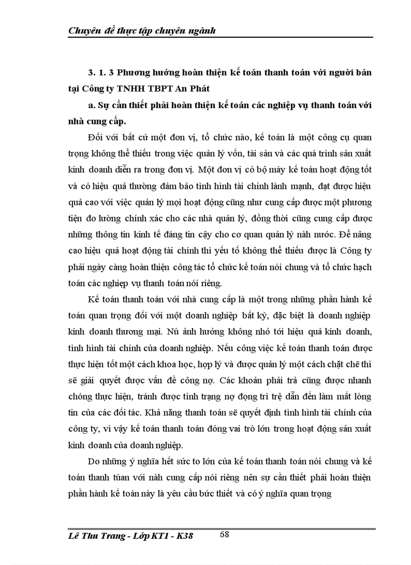 image for page Kế toán các nghiệp vụ thanh toán với người bán tại công ty TNHH Thiết Bị Phụ Tùng An phát 1