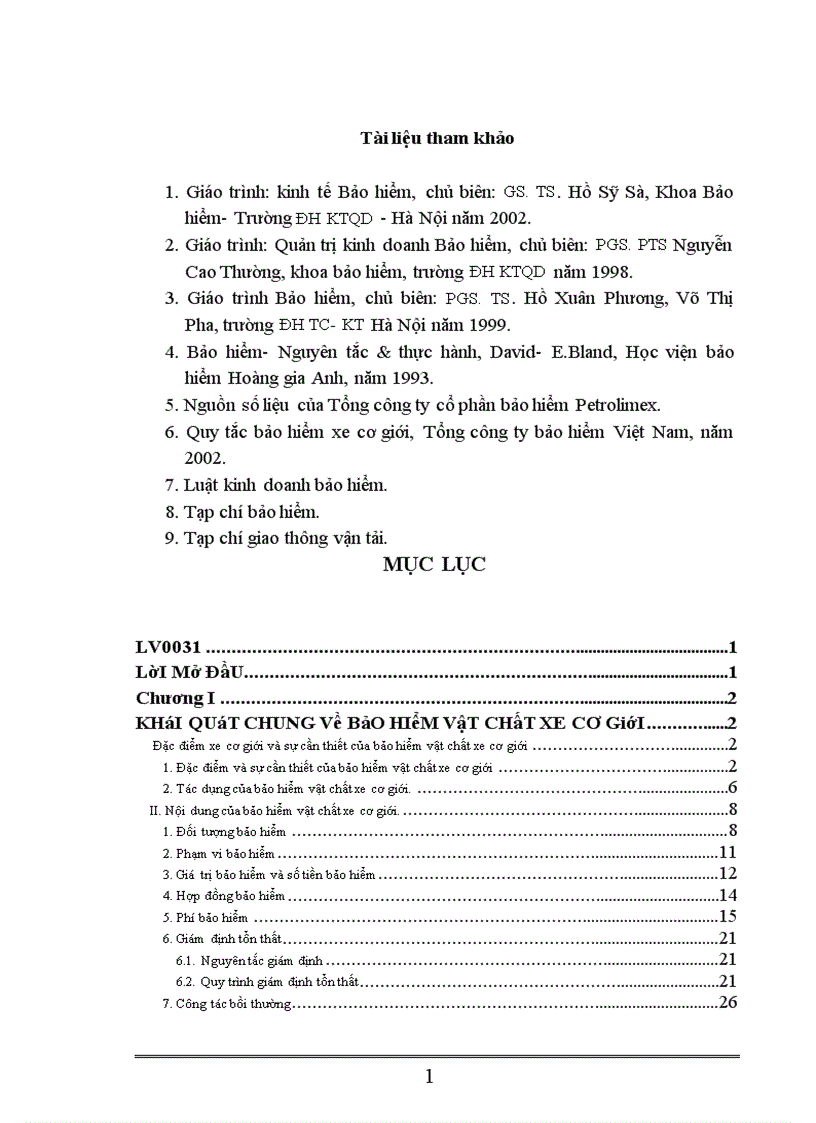image for page Nâng cao hiệu quả trong công tác xác định phí và bồi thường tổn thất trong bảo hiểm vật chất xe cơ giới tại Công ty cổ phần bảo hiểm Petrolimex PJICO 1