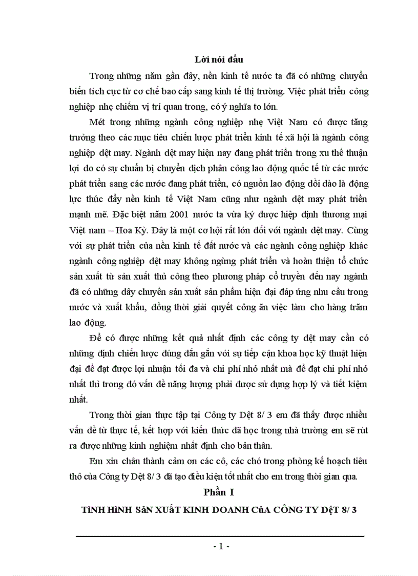 image for page Báo cáo thực tập tổng hợp tại Công ty Dệt 8 3 1