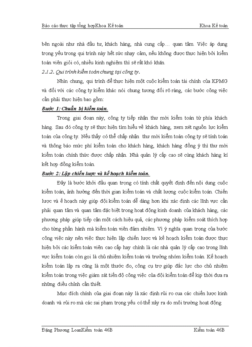 image for page Công ty TNHH KPMG Việt Nam với qui trình đánh giá trọng yếu và rủi ro trong chu trình bán hàng và thu tiền tại các doanh nghiệp sản xuất 1