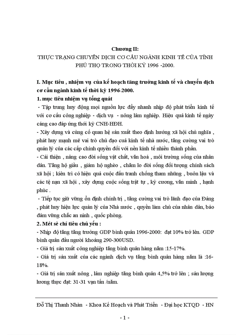 image for page Phương hướng chuyển dịch cơ cấu ngành kinh tế trong quá trính CNH HĐH ở tỉnh Phú Thọ trong giai đoạn từ nay đền năm 2010