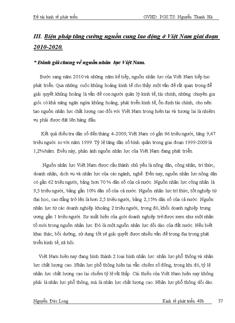 image for page Giải pháp tăng cường nguồn cung lao động Việt Nam giai đoạn 2010 2020 1