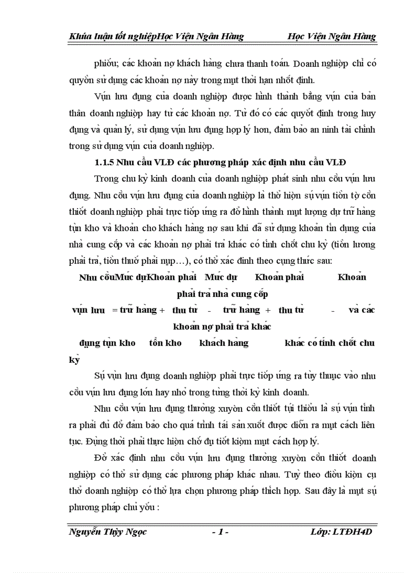 image for page Vốn lưu động và các giải pháp tài chính nâng cao hiệu quả tổ chức sử dụng vốn lưu động tại công ty TNHH thương mại và sản xuất Ninh Thành