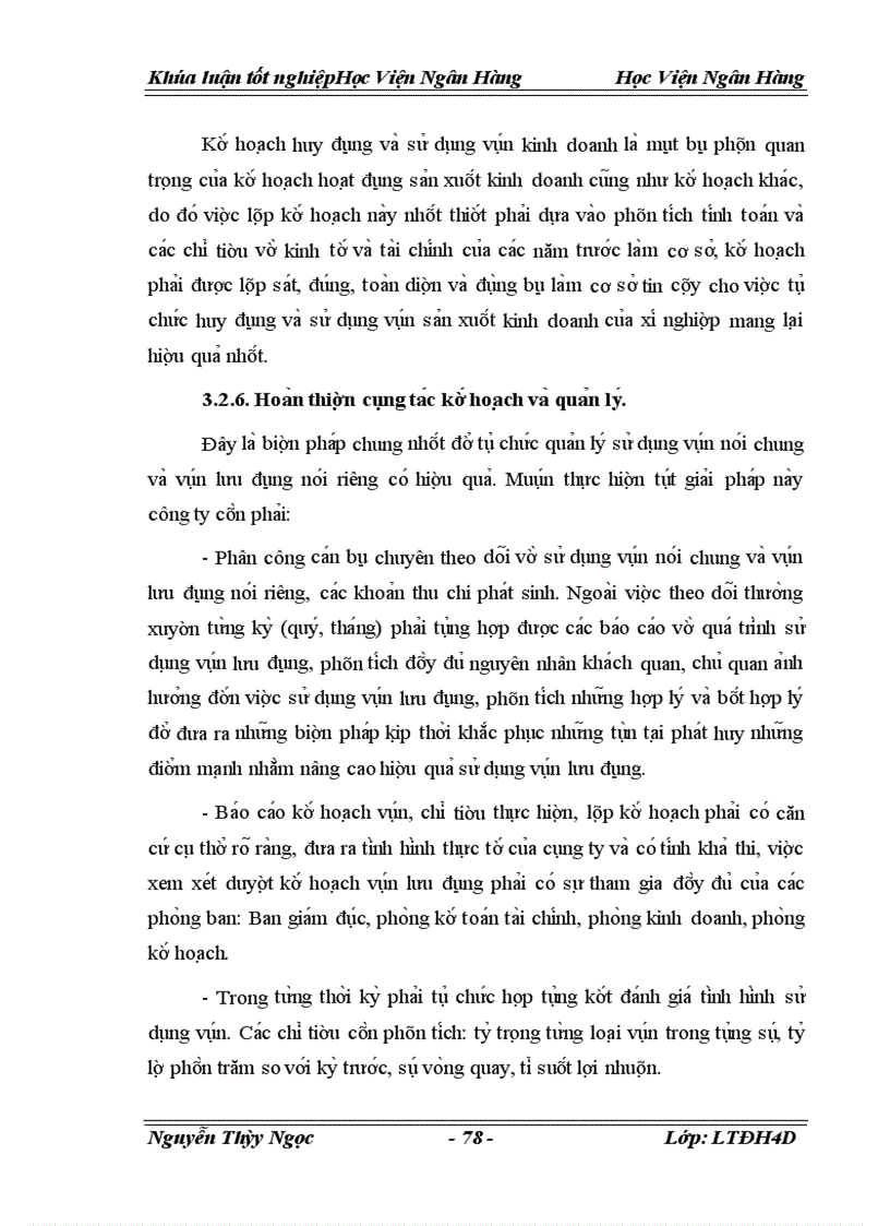 image for page Vốn lưu động và các giải pháp tài chính nâng cao hiệu quả tổ chức sử dụng vốn lưu động tại công ty TNHH thương mại và sản xuất Ninh Thành