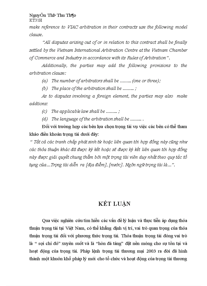 image for page Một số vấn đề lý luận và thực tiễn về thỏa thuận trọng tài đối với giải quyết tranh chấp bằng Trọng tài Thương mại tại Việt Nam