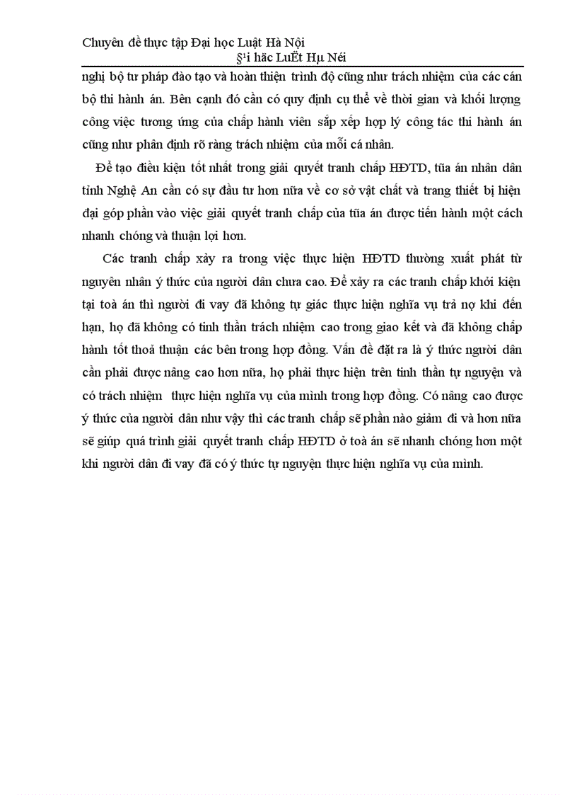 image for page Thực tiễn giải quyết tranh chấp hợp đồng tín dụng tại Toà án nơi thực tập 1