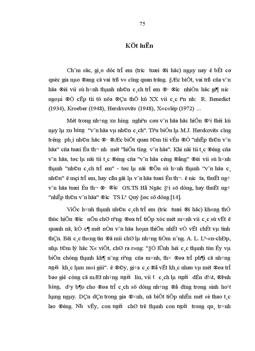 image for page Văn hóa và sự hình thành nhân cách trẻ em Trước tuổi đi học ở nước ta hiện nay